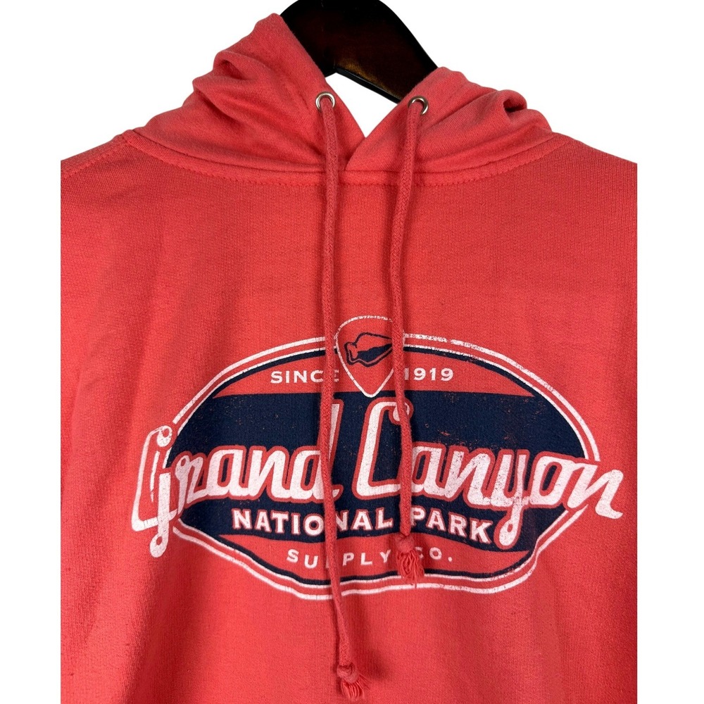 Grand Canyon National Park Supply Co. Hoodie Mens Medium‎ Coral Red